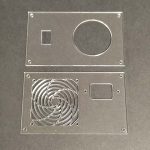 3mm extrudált plexi előlap lézervágva.