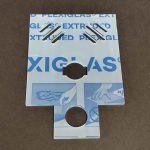 5mm vastag extrudált plexi lemezből lézervágott előlap.